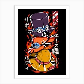 Three Brothers Hats Art Print