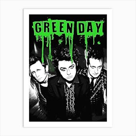 Green Day band music punk 2 Art Print