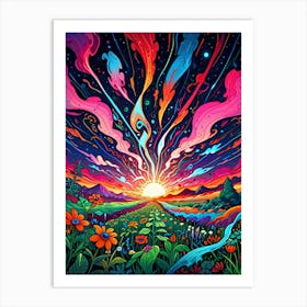 Psychedelic Painting 3 Art Print