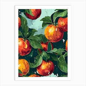 Oranges On A Tree 1 Art Print