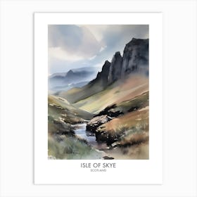 Isle Of Skye 6 Watercolour Travel Poster Art Print