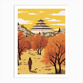 Bhutan 3 Travel Illustration Art Print