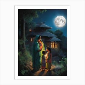 Movietv Show Poster Generator A Pakistani Family A Full Moon 0 Art Print