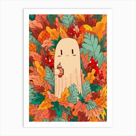 A Ghost And Coffee Art Print