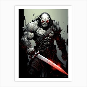 Warrior Orc Art Print