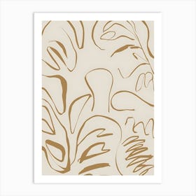 Abstract Leaves Art Print