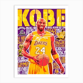 Kobe by Quexo Art Print