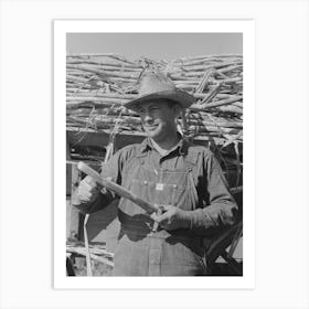 Untitled Photo, Possibly Related To Sugarcane Worker, Louisiana By Russell Lee Art Print