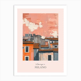 Mornings In Milano Rooftops Morning Skyline 1 Art Print