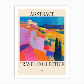 Abstract Travel Collection Poster Italy 2 Art Print