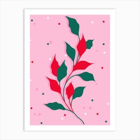 Blossoms in Crimson Art Print