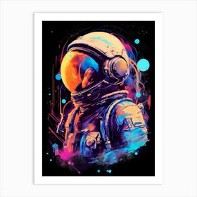 Astronaut In Space 5 Art Print