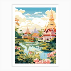 Suan Nong Nooch Thailand  Illustration 1  Art Print