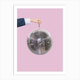 Bold Simple Disco Ball Art Print