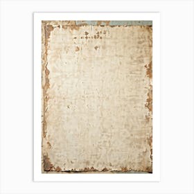 Ancient Weathered Sheet Of Old Canvas Resting On A Vintage Wall Clean And Empty With A Seamless P (4) Art Print