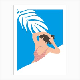 Woman In A Bikini Art Print