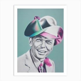 Frank Sinatra Colourful Illustration Art Print