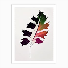 Oak Leaf Abstract 2 Art Print