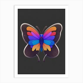 Butterfly Icon Art Print