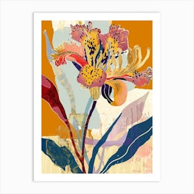 Colourful Flower Illustration Gaillardia 3 Art Print