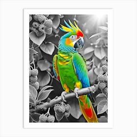 Parrot In The Tree Art Print