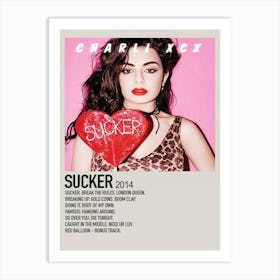 Charli Xcx Sucker 2014 Poster 1 Art Print