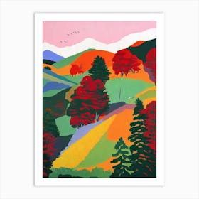 Tierra Del Fuego National Park 1 Argentina Abstract Colourful Art Print