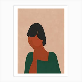 Woman Thought Art Print