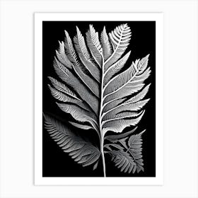 Sequoia Leaf Linocut 2 Art Print