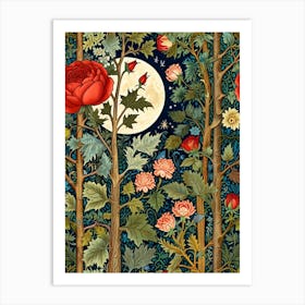 William Morris Print Roses In The Forest Art Print