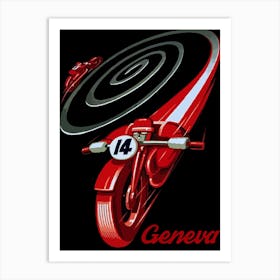 Motorsports In Switzerland, Geneva Art Print