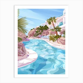 Illustration Of A Swimming Pool 2 Art Print