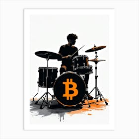 Bitcoin Drumming 1 Art Print