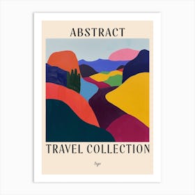 Abstract Travel Collection Poster Togo 3 Art Print