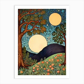 William Morris Print Moonlight Art Print