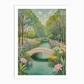 Bridge Over Calm Waters Art Print