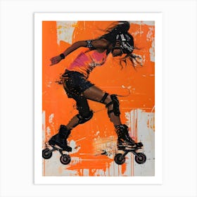 Roller Girl 1 Art Print
