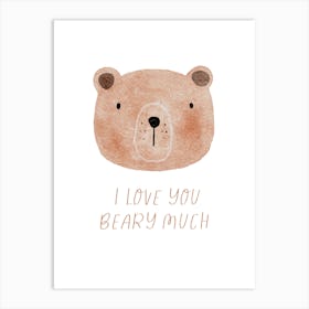 Bear Love Art Print