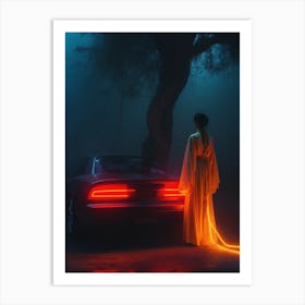 The Girl In A Robe Art Print