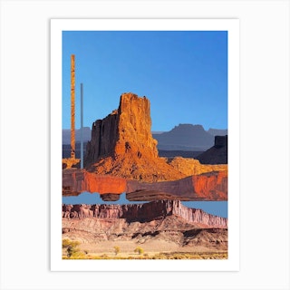Desert Mesas Art Print
