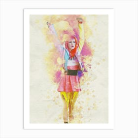 Smudge Of Portrait Hayley Williams Paramore In Song Still Into You Art Print