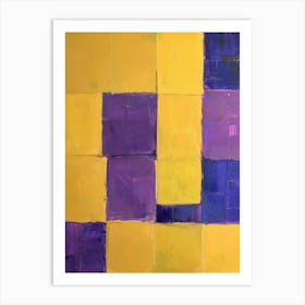 Purple Squares 13 Art Print