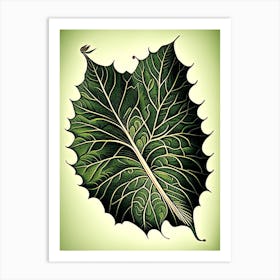 Betel Leaf Vintage Botanical 2 Art Print