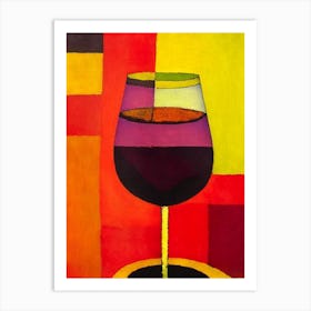 Durif Paul Klee Inspired Abstract Cocktail Poster Art Print