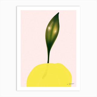 A Lemon Art Print