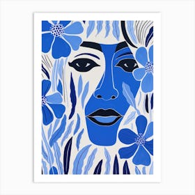 Blue Flowers 4 Art Print