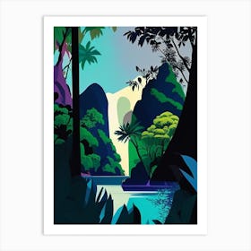 Ao Phang Nga National Park Thailand Pop Matisse Art Print