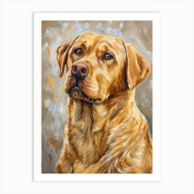 Labrador Retriever Acrylic Painting 9 Art Print