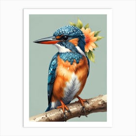 Kingfisher 10 Art Print