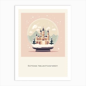 Schloss Neuschwanstein Germany 1 Snowglobe Poster Art Print